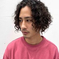 画像2019：スパイラルパーマ・くるくるセット・グレージュ・ナディア