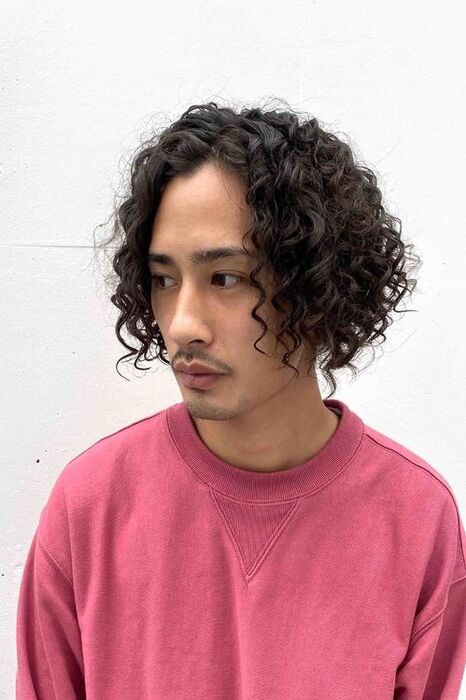 画像2019：スパイラルパーマ・くるくるセット・グレージュ・ナディア