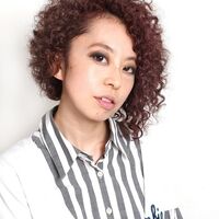 画像2268：スパイラルパーマ・くるくるセット・グレージュ・ナディア